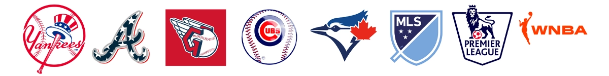 Baseball Team Logos With Soccer Association And WNBA Logos